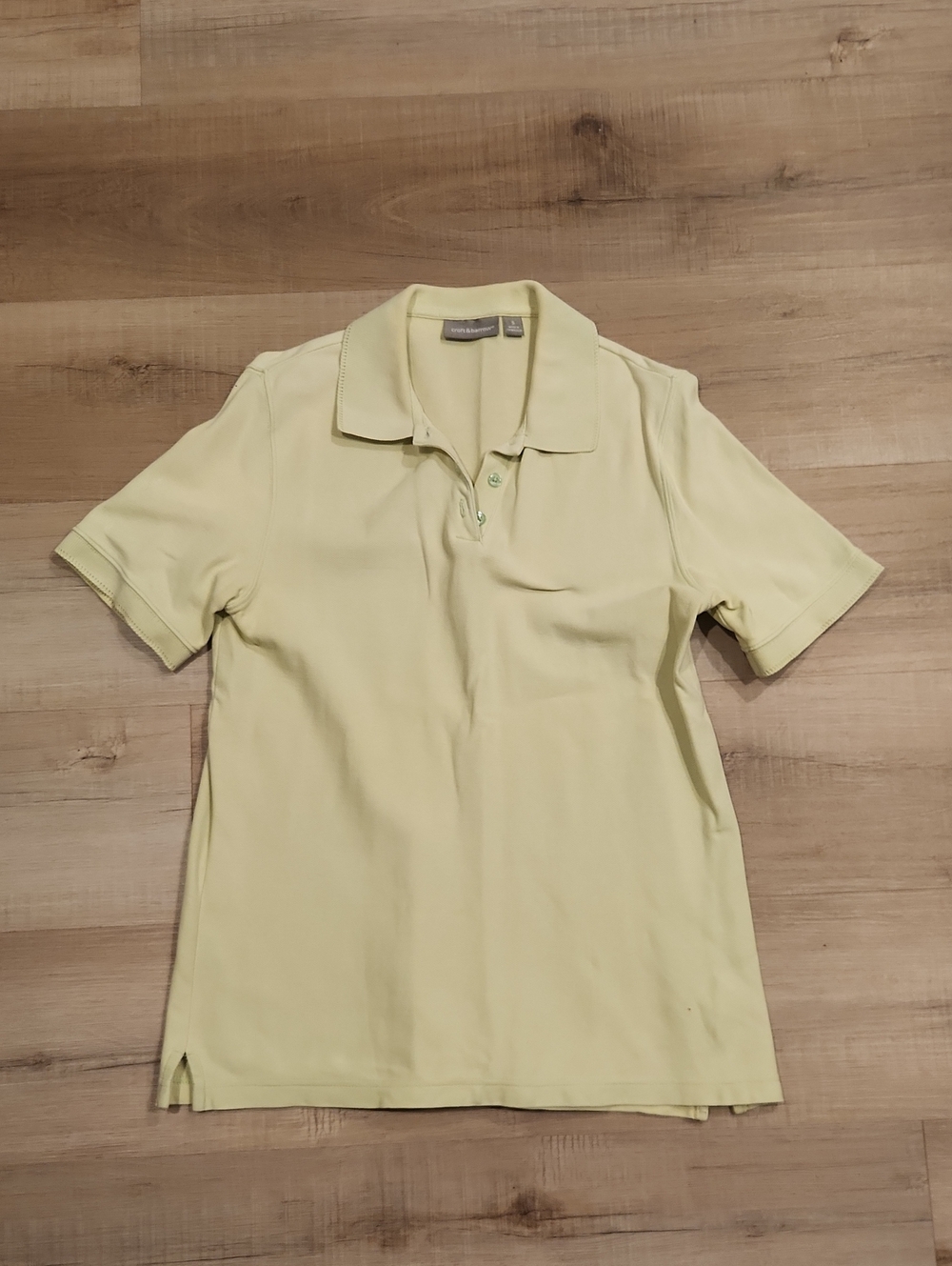 croft & barrow Light Yellow Women’s Short-Sleeve Polo